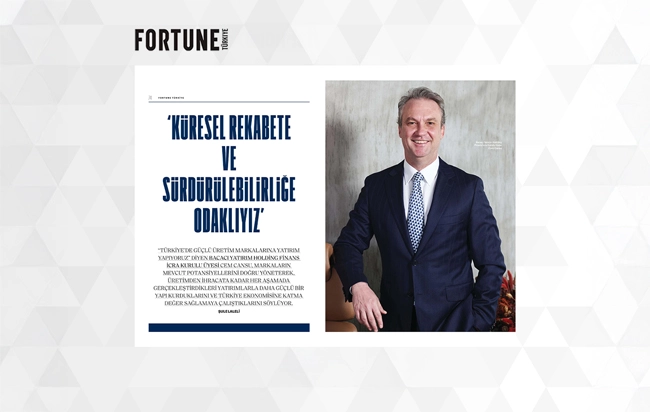 Küresel rekabete ve sürdürülebilirliğe odaklıyız